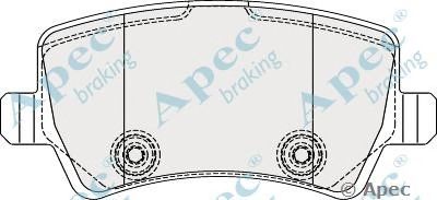 APEC BRAKING pad1857 -  Комплект тормозных колодок, дисковый тормоз